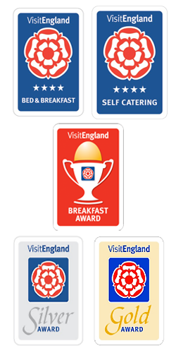 @VisitLancashire / VisitEngland - Recognised Awards for Home Barn & Granary B&B and Self Catering.
