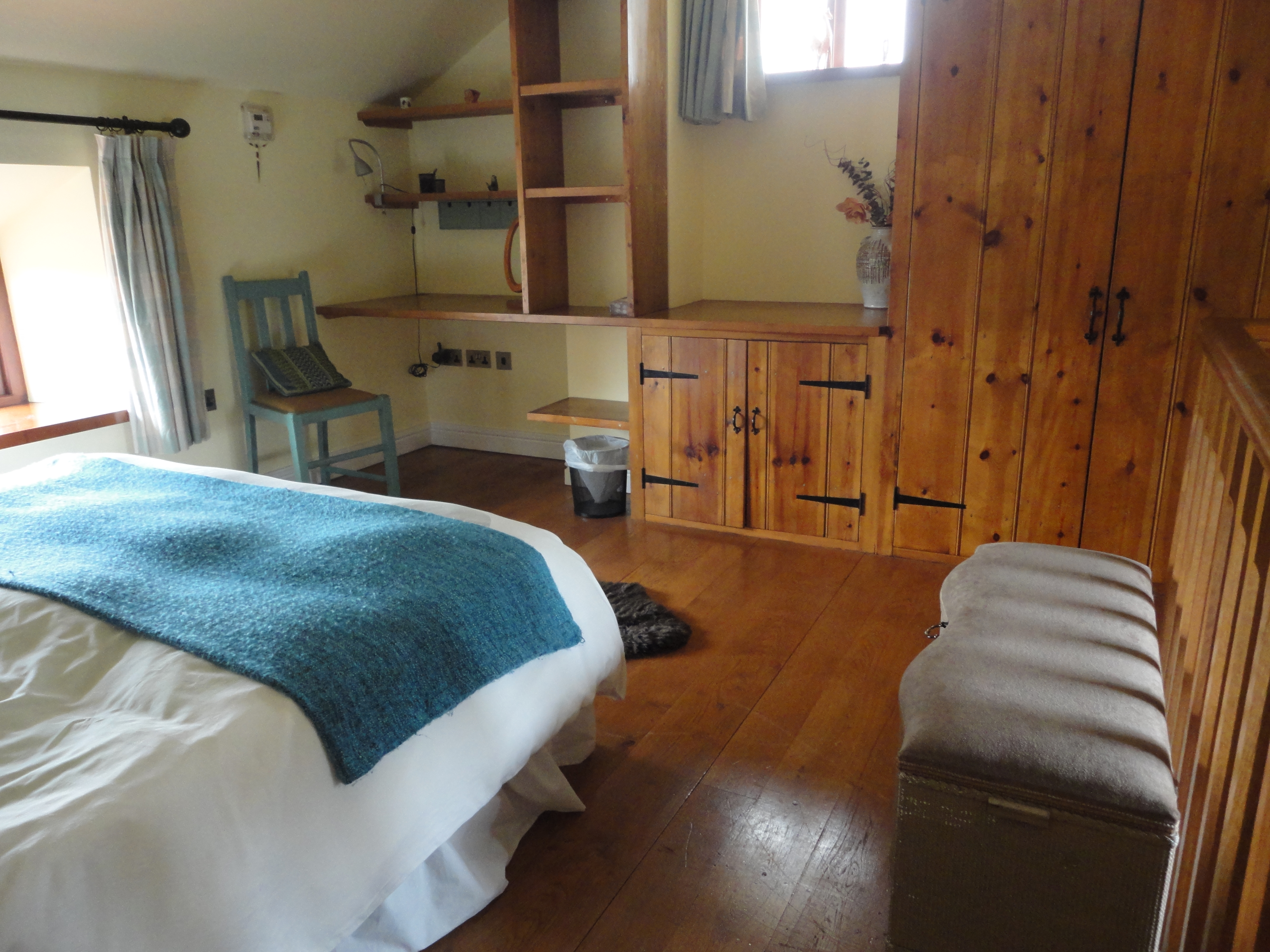 Ample storage in the bedroom